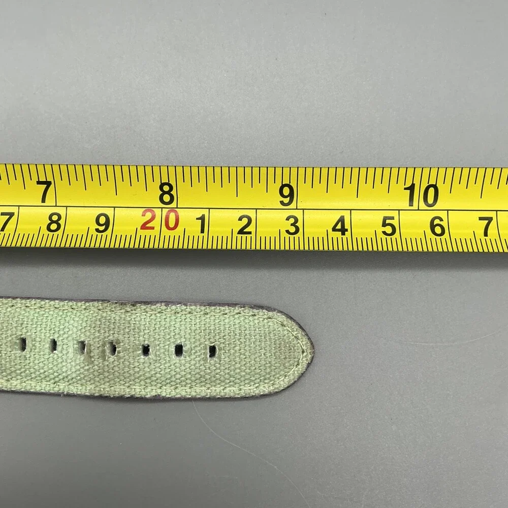 Sprout Girls Watch 38mm Owl MOP Dial Green Gray Case Canvas Strap New Battery